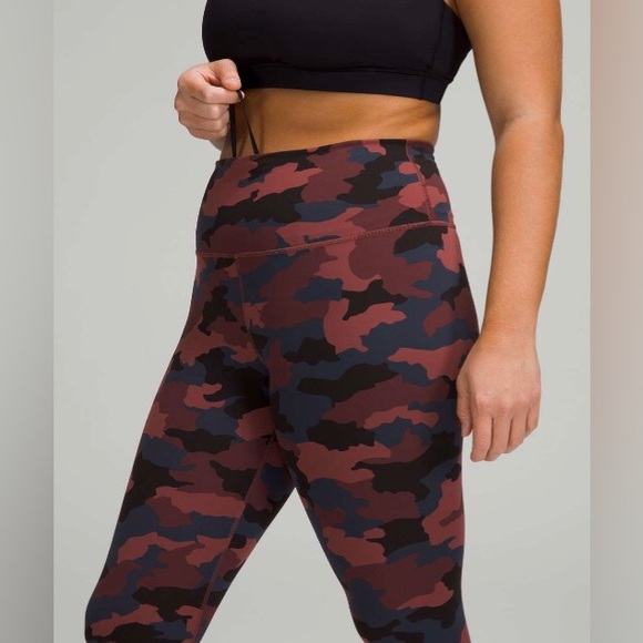 Lululemon Wunder Train High-Rise Tight 25” Red - Picture 4 of 5